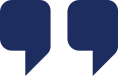 dark blue quote mark