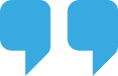 light blue quote mark